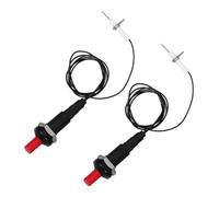 FUTUREORYY 2 Pezzi Accendi Gas Push Button in ABS e Metallo Accensione per e Sostituzione Igniter Portatile e Facile da Installare