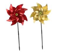 FUTUREORYY 2 Pezzi Girandole da Colorate Mulini Vento Rotanti per Uccelli Decorazioni Esterno per Cortile e Balcone Giocattoli Educativi per Adulti