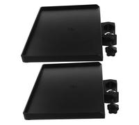 FUTUREORYY 2 Pezzi Mic Stand Tray Holder For Tube Desktop Mic Rack With Sound Card Organizer For Live Streaming And Recording