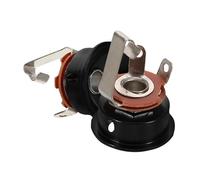 FUTUREORYY 2 Pezzi Socket Jack per Chitarra Elettrica e Basso Design Tazza Rotonda per Connessione Stabile Materiali Resistenti per Audio Professionale Compatibile con Vari Modelli