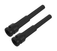 FUTUREORYY 2 Pezzi Socket Parete Sottile Esteso per Estrattore Dadi Ruota Danni Utensile per Bulloni Rotondi e Dadi Arrotondati Compatibile con Chiavi Elettriche e Pneumatiche