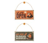 FUTUREORYY 2 pezzi Targhe in Legno Vintage da Appendere per Decorazioni Parete Casa Bar Caffè Pub Scritta Chiara e Design Artistico per Camera da Letto e Porte