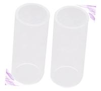 FUTUREORYY 2pezzi Glass Guitar Slide Vetro Bottleneck Scivolo Per Chitarra Professionale Suono Chiaro e Sustain Superiore Accessori Strumento Musicale e Confortevole