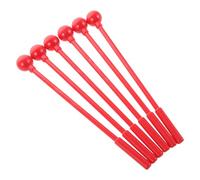FUTUREORYY 3 Paia Bacchette in Plastica per Strumenti Percussione Mallets Resistenti per Xilofono Marimba e Campane Leggere e Durevoli Accessori Musicali per Principianti
