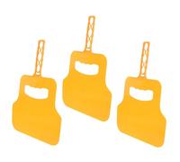 FUTUREORYY 3 pezzi Ventilatore Manuale per Barbecue in Plastica Giallo da Ventilatore Leggero e Portatile per Gas e Strumento per Accensione Fiamma e Cottura Outdoor