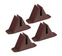 FUTUREORYY 4 Pezzi Base per Recinzione da in Plastica Kit Supporto Antiribaltamento per Piccole Staccionate Facile da Assemblare e Stabile Accessorio per Recinzioni Esterne