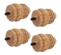 FUTUREORYY 4 Pezzi gambe per mobili in legno di gomma Sostituzioni della gamba di mobili Sostituzione della gamba del tavolo