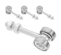 FUTUREORYY 4 Pezzi Puleggia per Porta Scorrevole Doppio Cuscinetto a Sfera, Ruote in Lega da 22 Mm per Carrello Porta Sospesa, Ricambio per Porte Armadio e Serra, Scorrimento