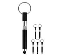 FUTUREORYY 6pezzi Stylus Capacitivo Con Portachiavi Penna Touch Per Smartphone e Tablet Alta Sensibilità e Design Pratico Accessorio Multifunzionale Per Schermi Touch