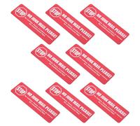 FUTUREORYY 8 Adesivi per Cassette Postali Esterne Segnaletica di Divieto Posta Indesiderata “nessun Giornale Gratuito” per Uso Residenziale e Commerciale