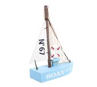 FUTUREORYY Barca Vela Decorativa da Nautical Sailboat Ornament per Arredamento Casa e Ufficio con Tematici Oceanici Idea per Amici