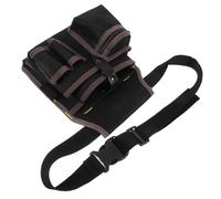 FUTUREORYY Borsa Portautensili per Elettricista Oxford Resistente Marsupio Cintura Regolabile e Tasche Multiple Organizer Portattrezzi per Lavoro Professionale Colore Caffè