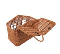 FUTUREORYY Cestino da Picnic in Rattan a Forma di Casa con Manico, Cesto Rustico Intrecciato per Matrimonio e Bomboniere, Accessorio Elegante per Feste all’Aperto, Portatile e Decorativo