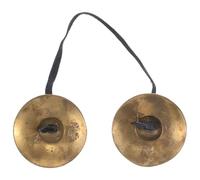 FUTUREORYY Cimbali da Dito in Ottone per Danza del Ventre Strumento Versatile per Performance Musicali Cerimonie e Yoga Suono Ritmico Vibrante Accessorio Nepalese