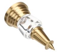 FUTUREORYY Ciondolo Torre Pagoda in Ottone 8Cm Acrilico Trasparente e Intaglio a Mano, Pendenti Decorativi Apribili Leggeri per Regalo e Uso Quotidiano Buddismo
