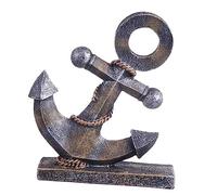 FUTUREORYY Decorativo Resina a di Forma in Barca e Ancora da Ornamento Portatile Retro Robusto dal lo Stile Retrò Unico per Arredamento Casa e Decorazioni Desktop