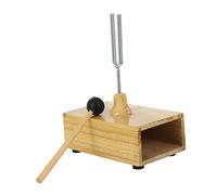 FUTUREORYY Diapason da 512hz Base in Legno e Martello in Gomma per Esperimenti Acustici e Verificare la Conduzione delle Onde Sonore in Fisica
