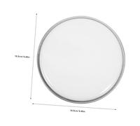 FUTUREORYY Doppio Semi Trasparente Bianco Latteo Copertura Sostitutiva per con Riduzione e Suono Originale per Batteristi