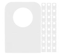 FUTUREORYY Etichette Adesive Trasparenti con Foro Rotondo 200 Pezzi, Ganci Adesivi in PVC per Appendere Piccoli Oggetti, Linguette Sospese per Espositori al Dettaglio, Resistenti a