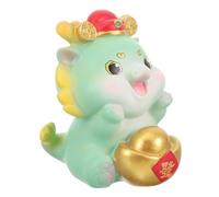 FUTUREORYY Figurina Drago in Resina Miniatura Decorativa per Scrivania dal Design Cartoon Rifinita con Particolari Delicati e Ufficio Regalo Anno del Dragone