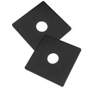 FUTUREORYY Flangia Divisa in Plastica Abs per Parete 28 Mm con Foro per Cablaggio, Piastra di Copertura Quadrata per Rubinetto Doccia Nera, Resistente e Multifunzionale per Casa e Ufficio,