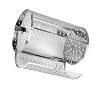 FUTUREORYY Gabbia per Arrosti in Acciaio Inossidabile Resistente alla Ruggine Rotante e Durevole Accessorio da Forno per Cottura Uniforme di Noci e Snack Facile da Montare e Smontare