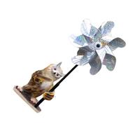 FUTUREORYY Girandola Gufo da Giardino Rotante Colorata per Balcone e Esterno Decorazione Anti-Uccelli Eolico Mulino Vento Decorativo per Prato e Terrazzo Facile da Installare e Divertente