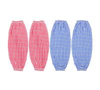 FUTUREORYY Manichette da Cucina a Quadri Riutilizzabili Protezione Antiolio per Braccia Set da 2 Paia Polsini Resistenti Adatte per Pulizia Lavaggio Piatti e Uso Domestico