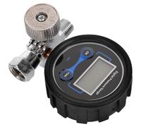 FUTUREORYY Manometro Digitale Regolatore di Aria Pneumatica Valvola di Controllo 1/4 Compatto per Misuratore di Pressione e Portata d'Aria Industriale