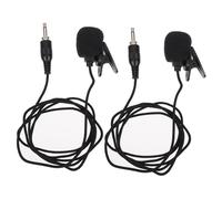 FUTUREORYY Microfono Condensatore Lavalier 3.5mm Clip, 2 Pezzi, Alta Sensibilità e Anti-interferenza, Materiale in Metallo e Nailon, per Body Packs e Computer