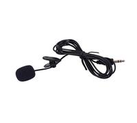 FUTUREORYY Microfono Mini Nero Clip-on Spugna, Plug 3,5mm per Mp3 e Computer, Design Hands-free Leggero per Test Vocali e Interviste