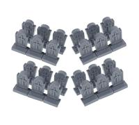 FUTUREORYY Mini Lapidi Di Plastica Per Mini Cimitero, Decorazioni Halloween Per Micro Paesaggi, 24 Pezzi Resistenti Per Terrari e Giardini Delle Fate