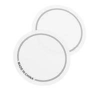 FUTUREORYY Pad per Batteria da Allenamento 2 Pezzi, Protezione per Pelle di Grancassa Bianca, Tampone Antiusura per Pedale Singolo, Accessori per Percussioni Compatibili Vari Modelli