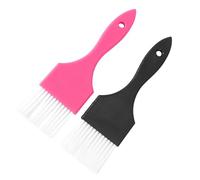 FUTUREORYY Pennelli e Pettini per Tintura Capelli 2 Pezzi in Plastico Nero per Salone e Uso Domestico Funzione Anti-Attaccamento Facile da Conservare e Utilizzare Stili multipli