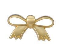 FUTUREORYY Pomello per Porta in Ottone a Forma di Fiocco Dorato, Maniglia per Cassettiera e Armadietti, Ferramenta per Mobili da Cucina e Camera da Letto, Installazione Rapida per Progetto