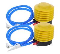 FUTUREORYY Pompa ad Aria Portatile Pompa a Piede Compatta e Pratica Mini Pompa in Plastica 2 Unità con Tubo per Gonfiare Palloncini per Feste e Cuscini