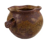 FUTUREORYY Portavasche in Ceramica Fatta Mano per Fontana Esterna Canale di Scarico per d'Acqua Decorazione per Stagno Pesci Fontana in Ceramica per Esterni da Giardino