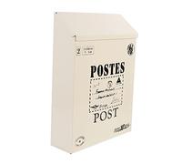FUTUREORYY Postale Vintage da Parete con Serratura e Chiave Capacità Rustica per e Giornali Design Semplice e Robusto per Esterni e Interni