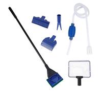 FUTUREORYY Pulizia Acquario con Sifone Aspirarifiuti e Pompa Aria Cambia Acqua e Lava Sabbia Strumento Manuale per Vasche Pesci da Attrezzo Resistente per Acquari Piccoli e Medi