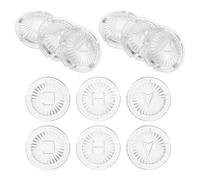 FUTUREORYY Set 4 Copri Pulsanti Indice per Rubinetto Bagno e Cucina, Tappi di Ricambio Trasparenti per Manopole Caldo Freddo, Installazione Rapida senza Utensili, Compatibili Valvole