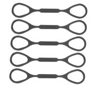 FUTUREORYY Set 5 Pezzi Fermalastre Scorrevoli in Silicone per Tromba, Anelli di Arresto Elasticizzati, Accessori per Strumento Musicale, Nero, Adatti a Trombe Standard per Uso Professionale