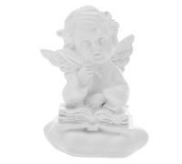 FUTUREORYY Statua in Materiale Polimerico Bianca Decorativa Scultura Angioletto Elegante per Decorazione Casa Figurina Angioletto Chic per Interni e Regalo Distinto