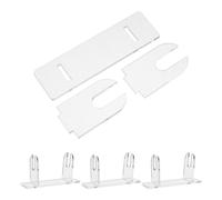 FUTUREORYY Supporto per Ventagli Pieghevoli in Acrilico Trasparente 4 Pezzi, Porta Ventaglio Cinese e Giapponese con Base Larga Antiscivolo, Espositore Decorativo per Casa e Teatro