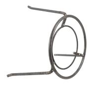 FUTUREORYY Treppiede da Campeggio in Acciaio Resistente con Supporto Rotondo per Pentole Fornello da Campo Stabile e Portatile per Picnic Barbecue Escursionismo e Campeggio all Aperto