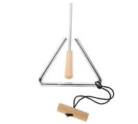FUTUREORYY Triangolo in Ferro Da Strumento Musicale Percussione Portatile Suono Nitido e Resistente Con Bastone Per Musicisti e Lezioni