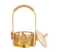 FUTUREORYY Vassoio Eid Mubarak con Coperchio Vassoio Dolci Orientale per Snack e Caramelle Centro Tavola Decorativo per Feste Islamiche e Ramadan