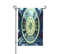 Futurist Stargate Spring Garden Flag Stand - Decorazioni pasquali per esterni, resistente alle intemperie, perfetto per cortile e giardino