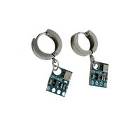 Futuristic Alien Circuit Orecchini Punk Charm Orecchini adatti per giovani trendsetter e appassionati di fantascienza futuristici