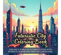 Futuristic City Coloring Book: Explore a world of futuristic cities with intricate designs and creative landscapes.