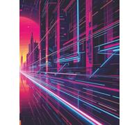"futuristic Graph Paper Notebook - 150 Pages | 1cm Grid | 8” x 10” | Ideal for School, College & University"
